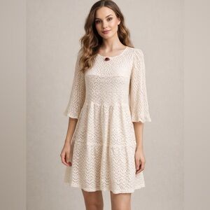 Crochet Layered Dress S